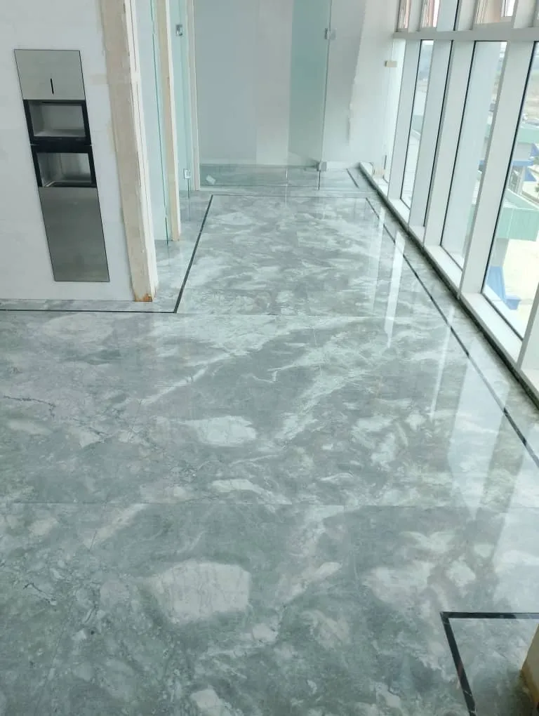 Tile repair and maintenance work