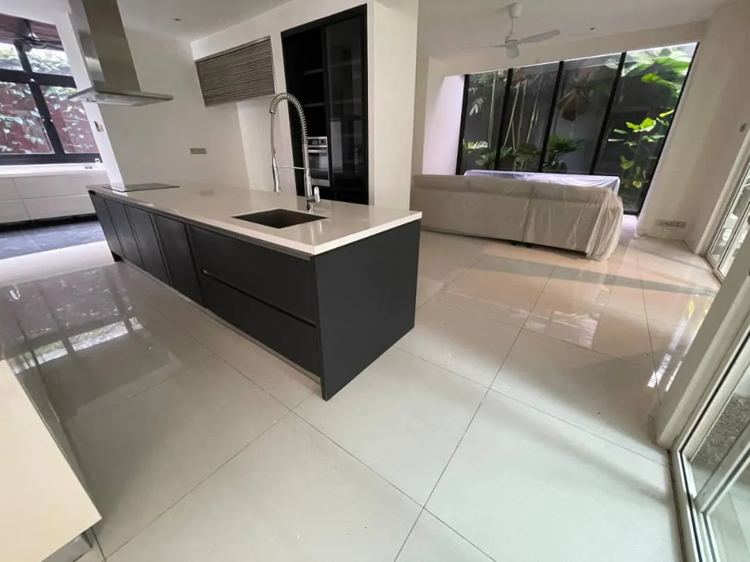 Kitchen tiling installation