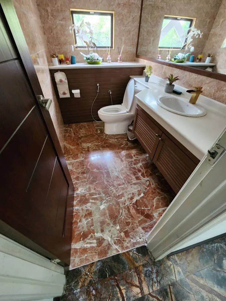 Bathroom tiling installation